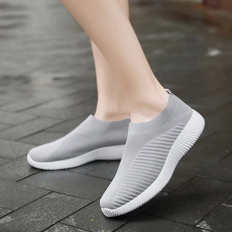 Women Vulcanized Shoes High Quality Women Sneakers Slip On Flats Shoes Women Loafers Plus Size 42 Walking Flat - SHOWLU FASHION STORE