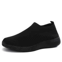 Women Vulcanized Shoes High Quality Women Sneakers Slip On Flats Shoes Women Loafers Plus Size 42 Walking Flat - SHOWLU FASHION STORE