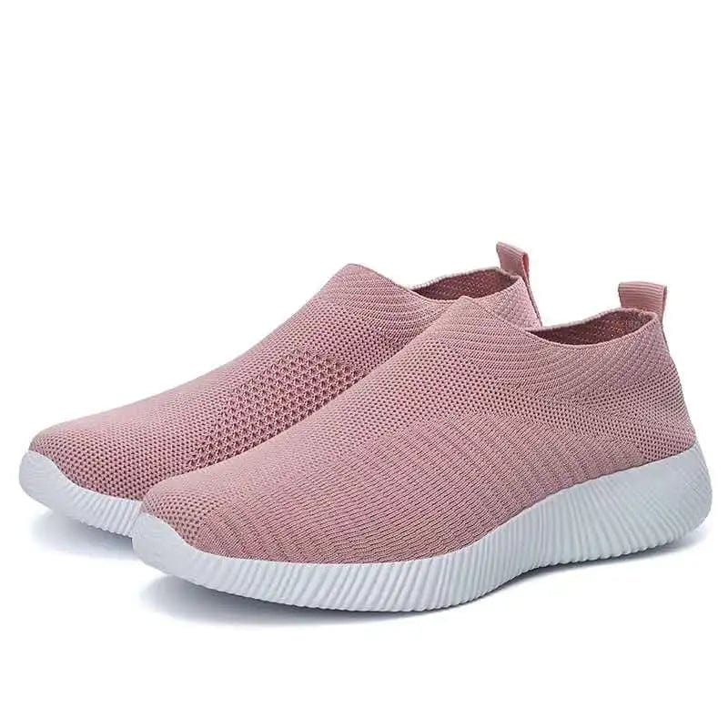Women Vulcanized Shoes High Quality Women Sneakers Slip On Flats Shoes Women Loafers Plus Size 42 Walking Flat - SHOWLU FASHION STORE