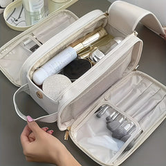 Women's Multifunctional Cosmetic Bag Large Capacity Portable Travel Makeup Brush Toiletries Storage Bag - SHOWLU FASHION STORE