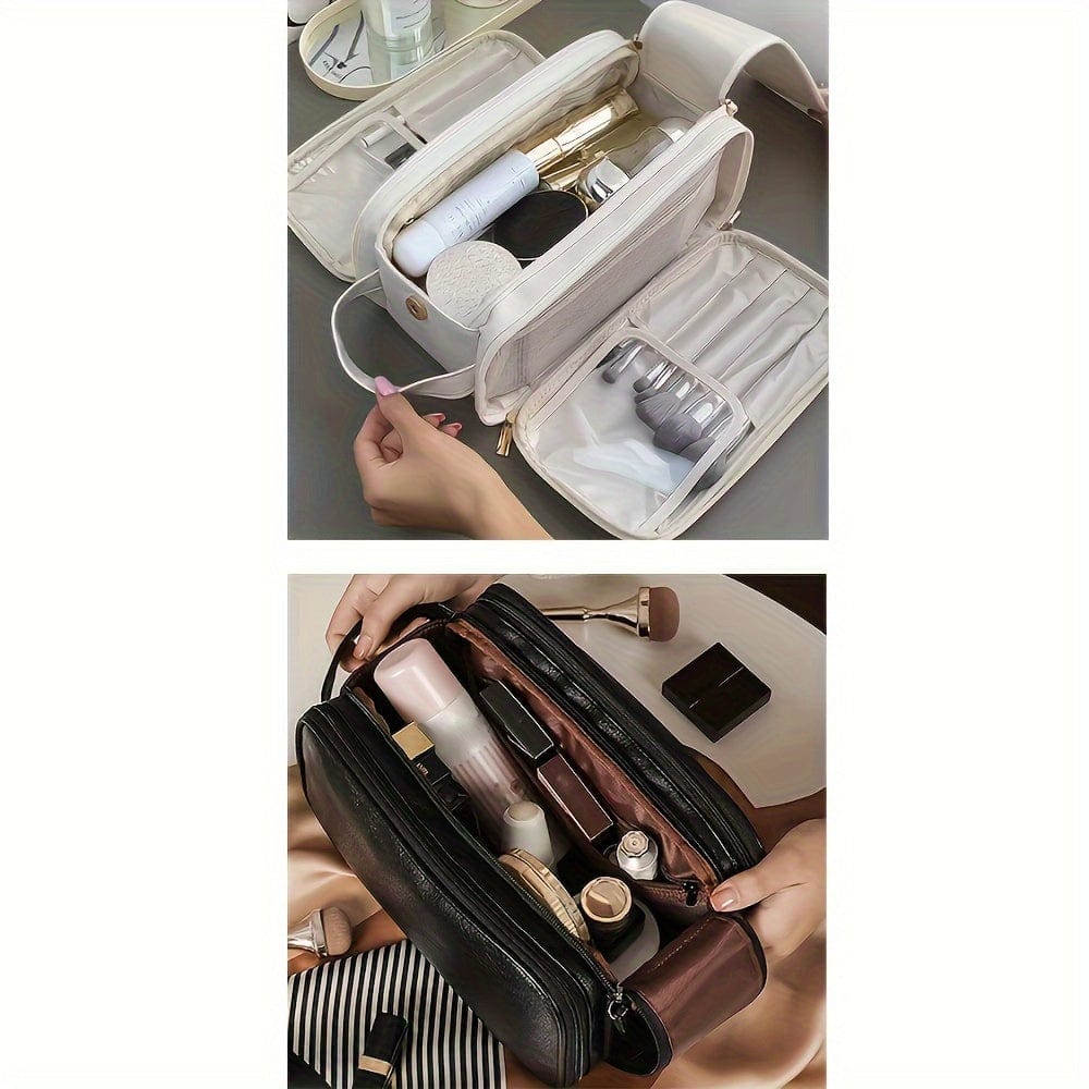 Women's Multifunctional Cosmetic Bag Large Capacity Portable Travel Makeup Brush Toiletries Storage Bag - SHOWLU FASHION STORE