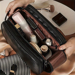 Women's Multifunctional Cosmetic Bag Large Capacity Portable Travel Makeup Brush Toiletries Storage Bag - SHOWLU FASHION STORE