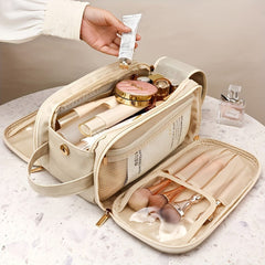 Women's Multifunctional Cosmetic Bag Large Capacity Portable Travel Makeup Brush Toiletries Storage Bag - SHOWLU FASHION STORE
