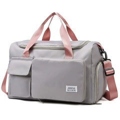 Women's Outdoor Travel Bag Folding Handbag Women's Large Capacity Lightweight Hospital Waiting for Delivery Buggy Bag Student Luggage Bag - SHOWLU FASHION STORE