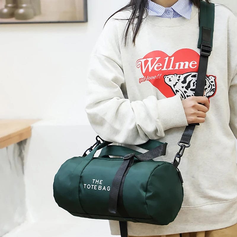 Women'S Tote Gym Fitness Bag Yoga Sports Travel Luggage Weekender Fashion Handbag Female Shoulder Cross Duffle Outdoor Small Bag - SHOWLU FASHION STORE