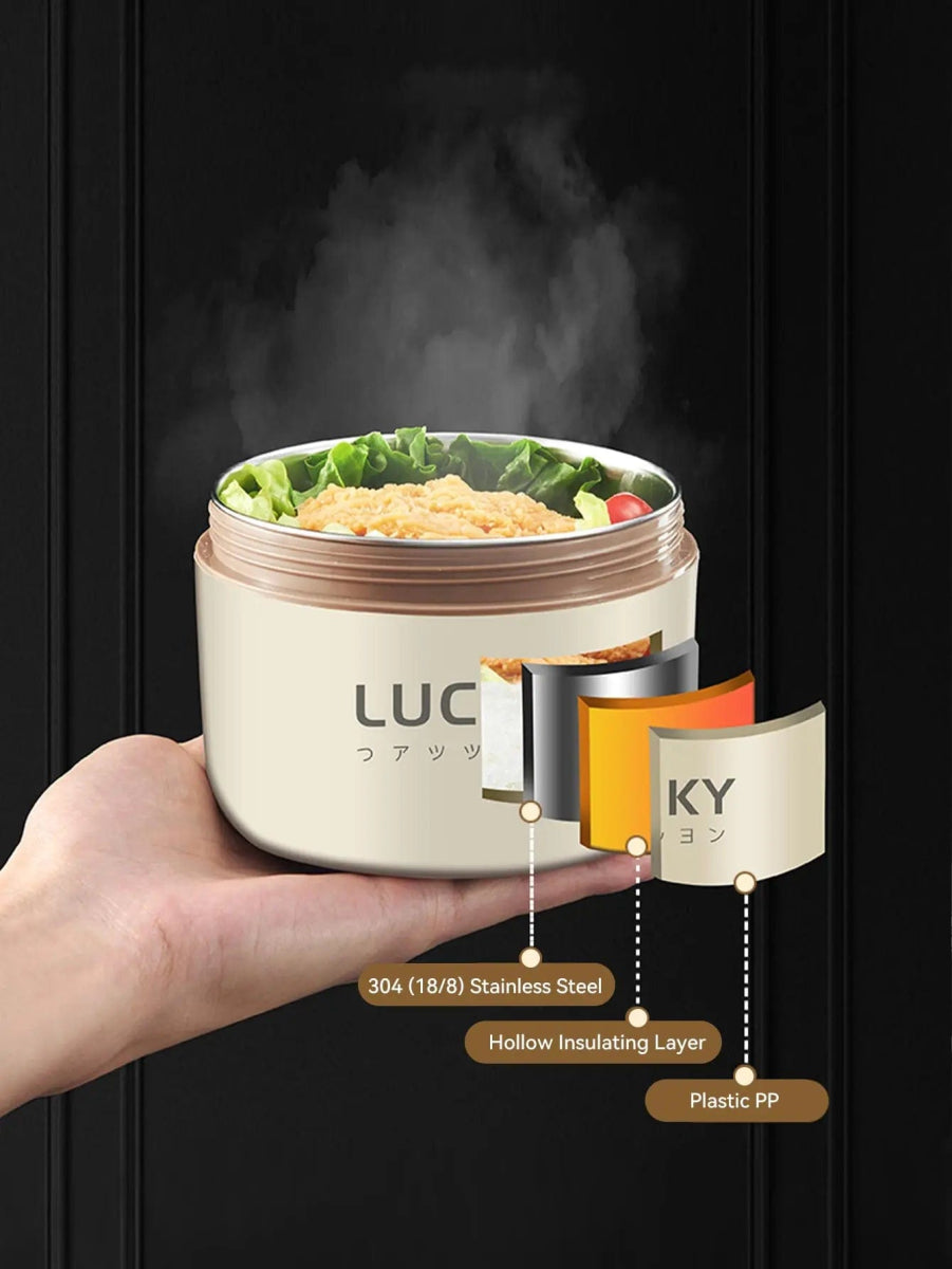 WORTHBUY 304 Stainless Steel Lunch Box Portable Leak Proof Food Container For Student Microwave Insulated Bento Box With Handle - SHOWLU FASHION STORE