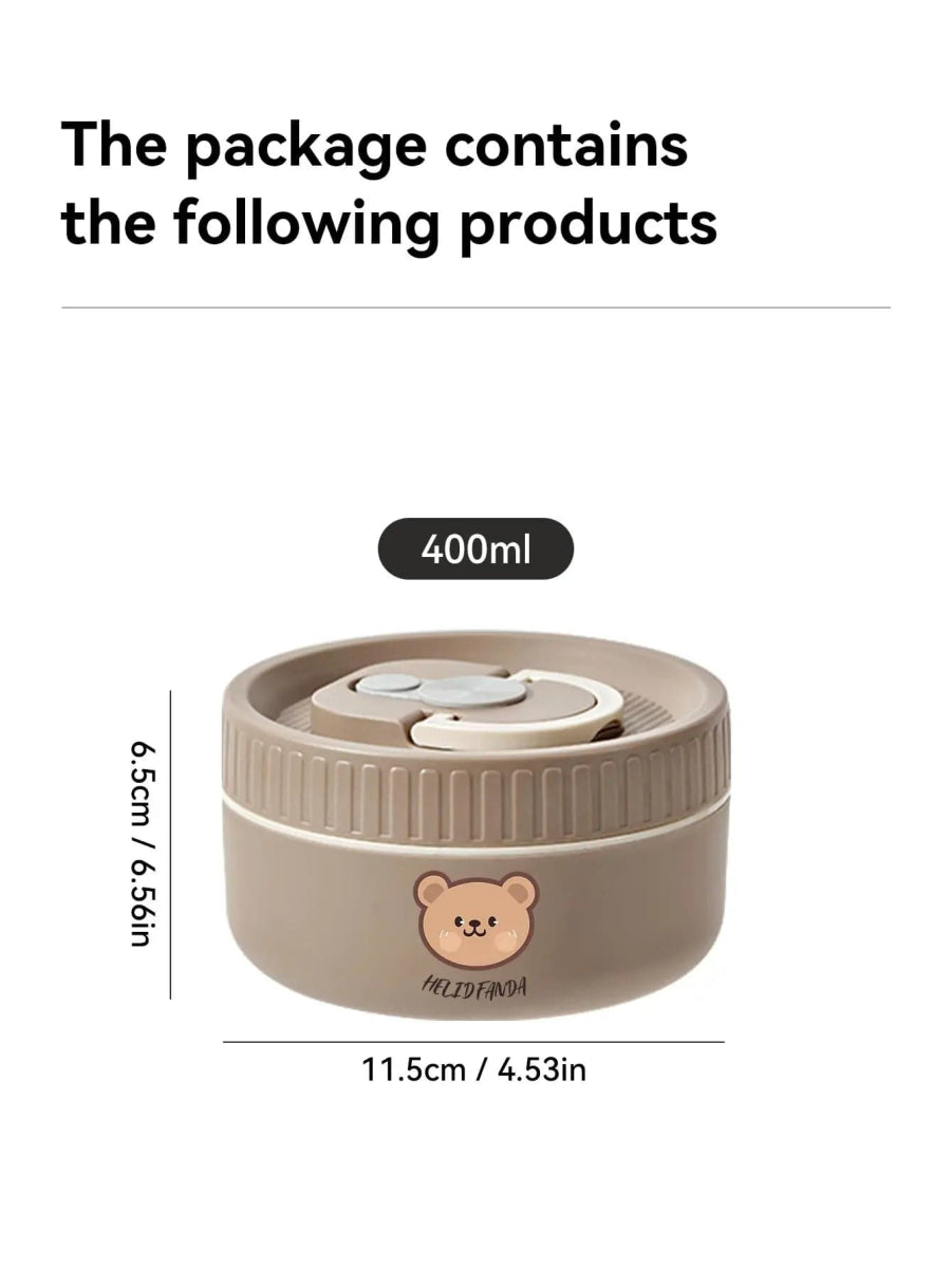 WORTHBUY Portable Insulated Lunch Box 304 Stainless Steel Thermal Bento Box Leak Proof Microwave Safe Salad Food Container Box - SHOWLU FASHION STORE