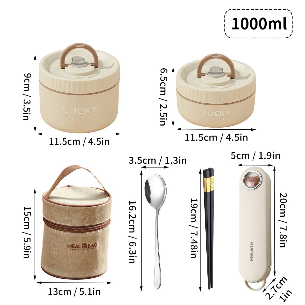 WORTHBUY Portable Sealed Thermal Lunch Box For Kids Stackable Microwave 304 Stainless Steel Bento Box Insulated Food Container - SHOWLU FASHION STORE