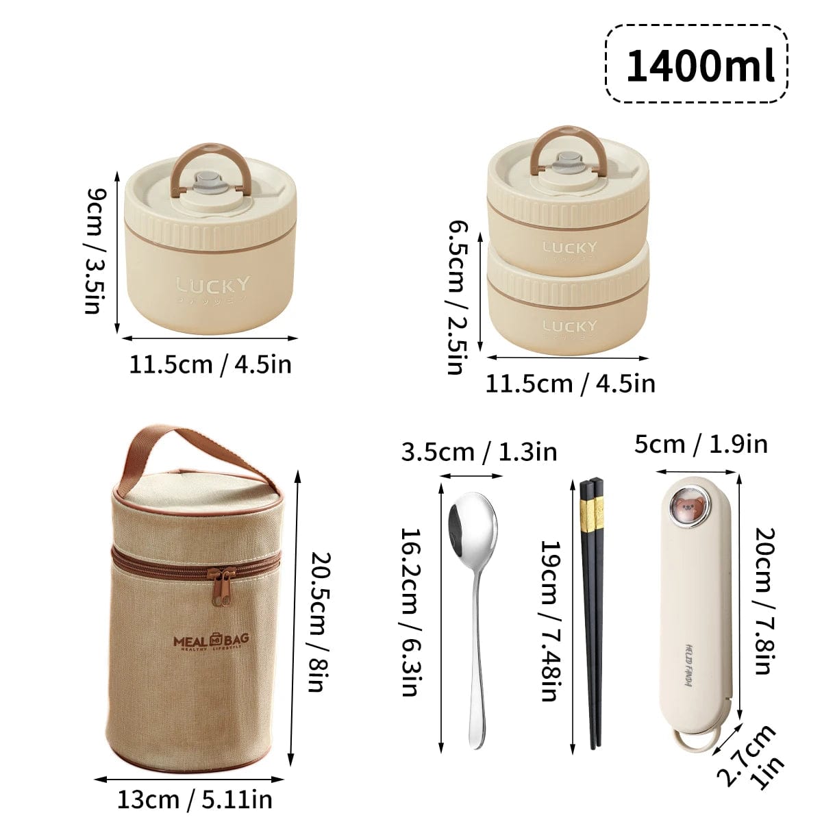 WORTHBUY Portable Sealed Thermal Lunch Box For Kids Stackable Microwave 304 Stainless Steel Bento Box Insulated Food Container - SHOWLU FASHION STORE