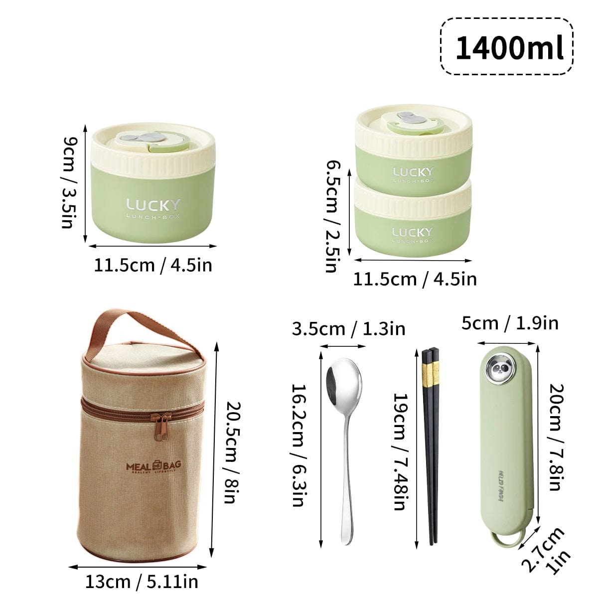 WORTHBUY Portable Sealed Thermal Lunch Box For Kids Stackable Microwave 304 Stainless Steel Bento Box Insulated Food Container - SHOWLU FASHION STORE