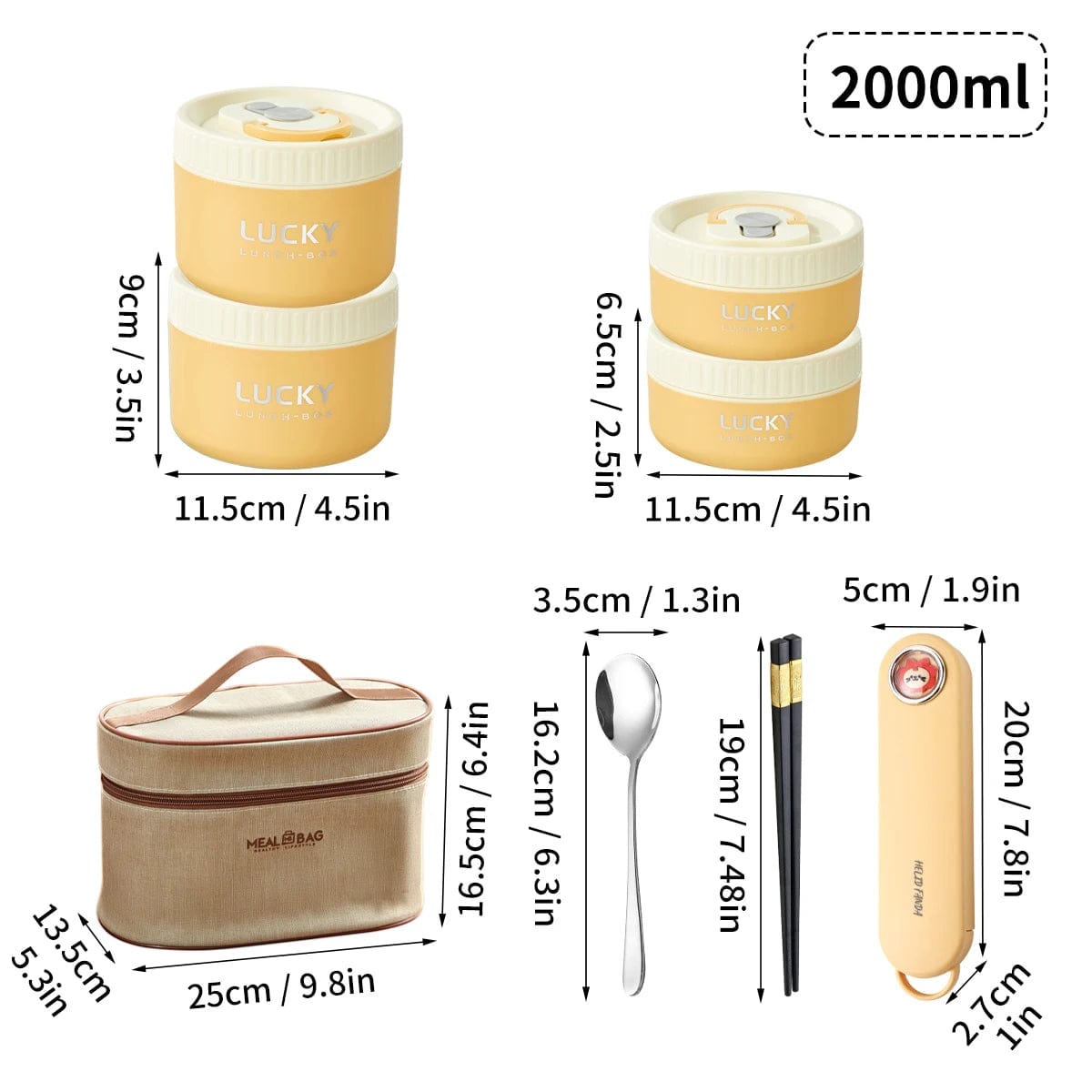 WORTHBUY Portable Sealed Thermal Lunch Box For Kids Stackable Microwave 304 Stainless Steel Bento Box Insulated Food Container - SHOWLU FASHION STORE
