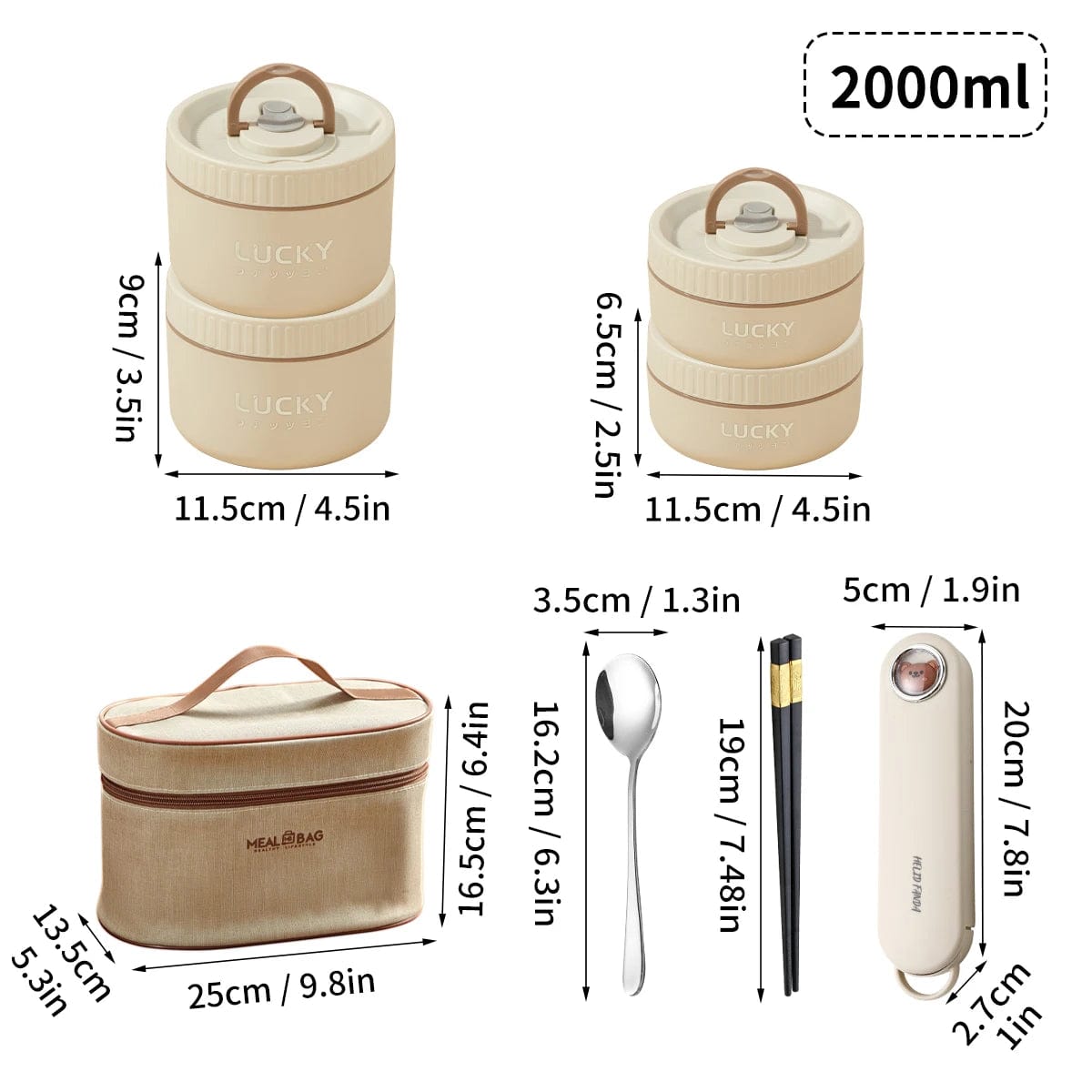 WORTHBUY Portable Sealed Thermal Lunch Box For Kids Stackable Microwave 304 Stainless Steel Bento Box Insulated Food Container - SHOWLU FASHION STORE