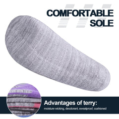 YUEDGE Mens Moisture Walking Hiking Socks Moisture Wicking Cotton Cushioned Arch Support and Breathable Crew Socks for Men - SHOWLU FASHION STORE
