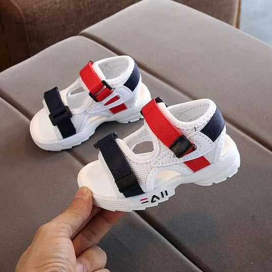 Showlu Store Nation 0 2020 summer new children's sandals baby toddler shoes girls beach shoes soft bottom non-slip boys sports sandals leisure 21-30