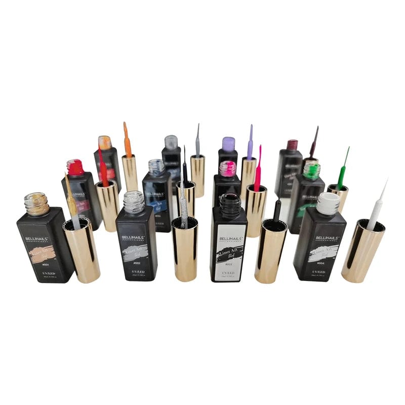 2021 new product 24 colors set uv nail gel liner nail art painting gel for nail art gel liner - SHOWLU FASHION STORE