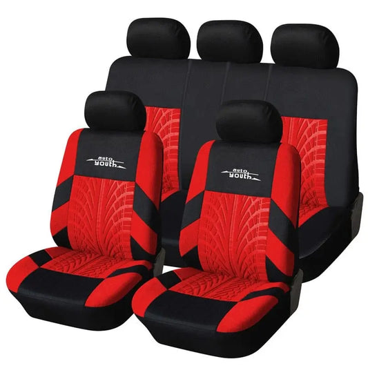 Showlu Fashion Store 0 AUTOYOUTH Fashion Tire Track Detail Style Universal Car Seat Covers Fits Most Brand Vehicle Seat Cover Car Seat Protector 4color