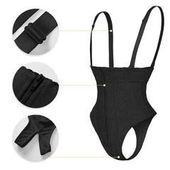 Showlu Fashion Store High Waist Brief Tummy Control Panties Thong Waist Trainer Body Shaper Strap Slimming Tummy Shapewear Panty Thong With Zipper