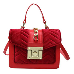 Showlu Fashion Store M / Flannel 04 Luxury fashion designer alligator leather purses and handbags ladies hand bag womens shoulder for women