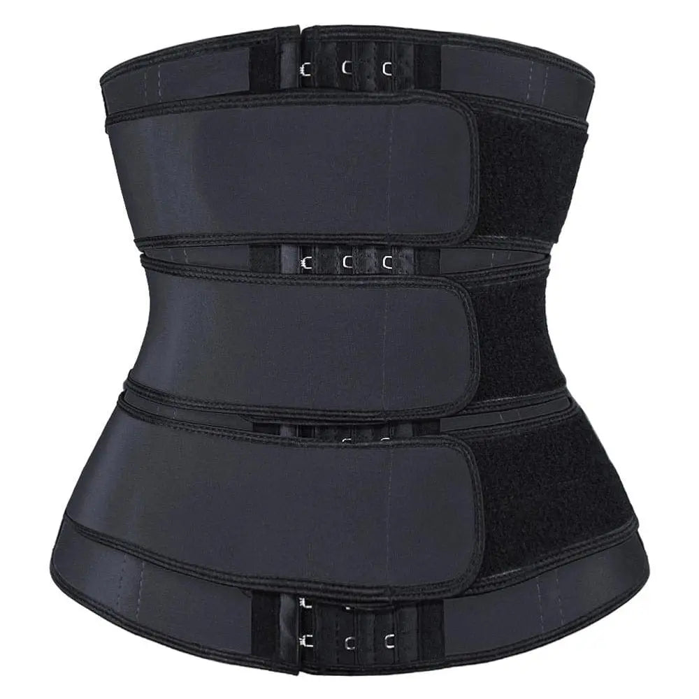 Showlu Fashion Store 0 Women Waist Trimmer Tripple Belts Waist Trainer Shaperwear Tummy Control Slimming Fat Burning For Postpartum Sheath Belt
