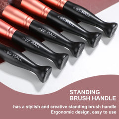 BS - MALL Hot Makeup Brush Set 16pcs Custom Logo Personalized Premium Synthetic Hair Stand Up Makeup Brushes Set - SHOWLU FASHION STORE