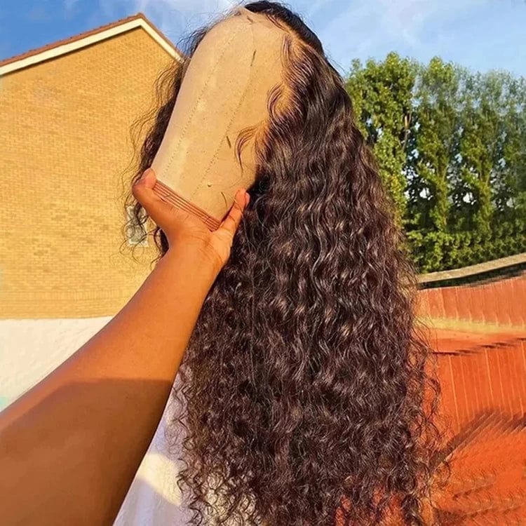 Cheap Wholesale Hd Deep Curly Wave Transparent Full Lace Frontal Wigs Raw Virgin Brazilian Human Hair Lace Front Wig Vendor - SHOWLU FASHION STORE