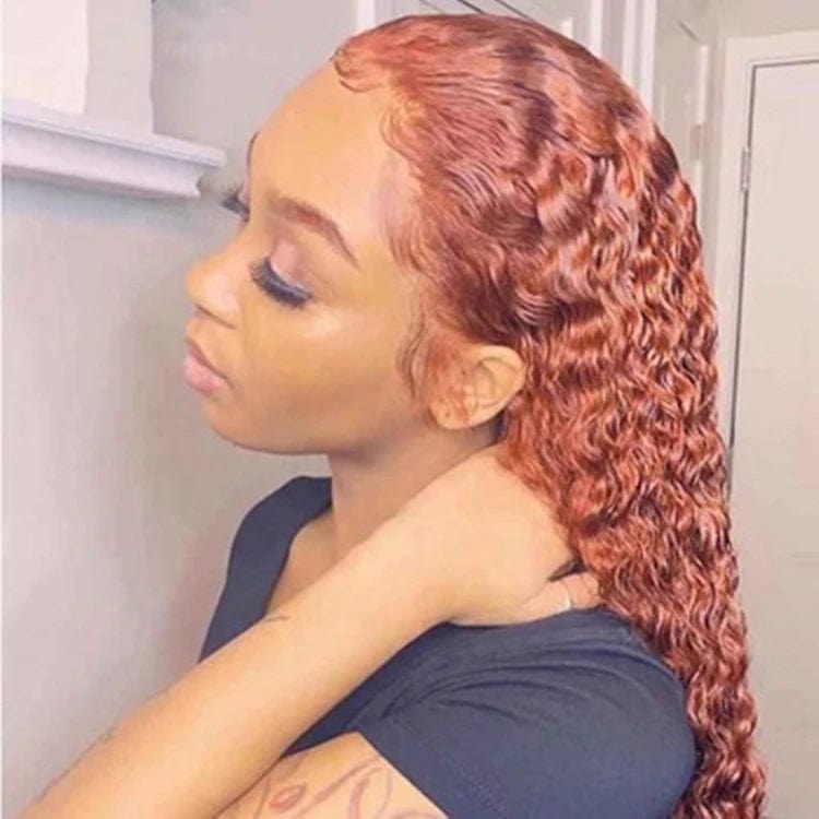 Cheap Wholesale Hd Deep Curly Wave Transparent Full Lace Frontal Wigs Raw Virgin Brazilian Human Hair Lace Front Wig Vendor - SHOWLU FASHION STORE
