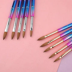 Custom Logo Professional 100% Kolinsky Brush Nail Art Brush Kolinsky Acrylic Nail Brush - SHOWLU FASHION STORE