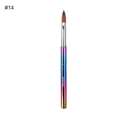 Custom Logo Professional 100% Kolinsky Brush Nail Art Brush Kolinsky Acrylic Nail Brush - SHOWLU FASHION STORE