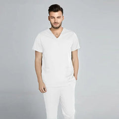 Showlu Fashion Store grey anatomy jogger style doctor nurse medical hospital uniform Clinical scrub suit sets