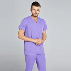 Showlu Fashion Store grey anatomy jogger style doctor nurse medical hospital uniform Clinical scrub suit sets