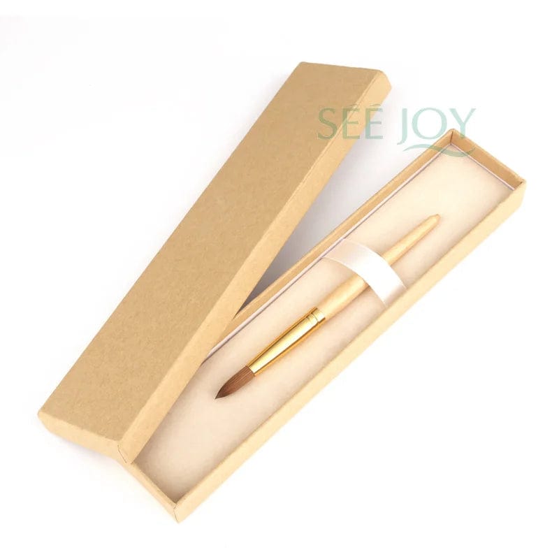 High Quality Custom Logo Gold Copper Parts Germany Nail Brush 100% Pure Kolinsky Hair Acrylic Nail Art Brush - SHOWLU FASHION STORE
