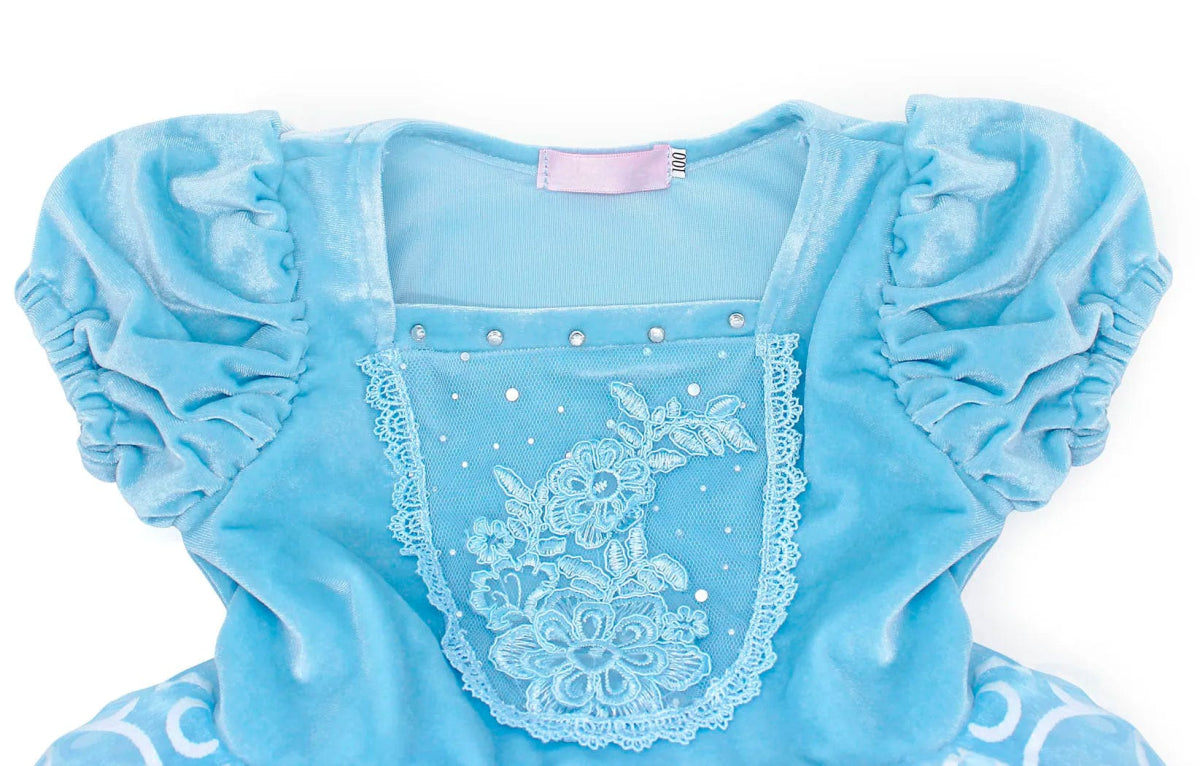 Holiday Cind Princess Dress Up Costume Ball Gown Toddler Baby Girls Halloween Cosplay Birthday Party Dress 2 - 11T with Sleevelet - SHOWLU FASHION STORE
