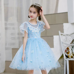 LZH Kids Elsa Princess Dress Movie Costume Girl Halloween Carnival Costume Birthday Party Dress - SHOWLU FASHION STORE