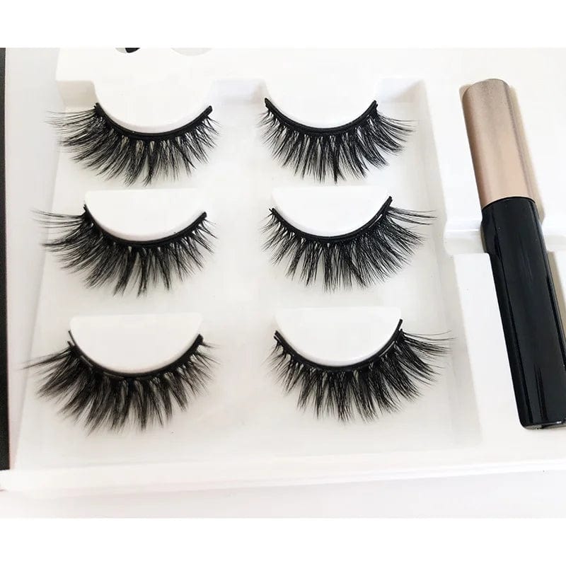 Magnetic Eyelashes with Eyeliner Magnet False Eyelashes Magnetic Eyelashes and Liner Set - SHOWLU FASHION STORE