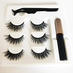 Magnetic Eyelashes with Eyeliner Magnet False Eyelashes Magnetic Eyelashes and Liner Set - SHOWLU FASHION STORE