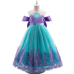 Popular Kids Mermaid Cosplay Dress Age 2 - 10 Years Old Princess Girls Party Dress Children Movie Costumes - SHOWLU FASHION STORE