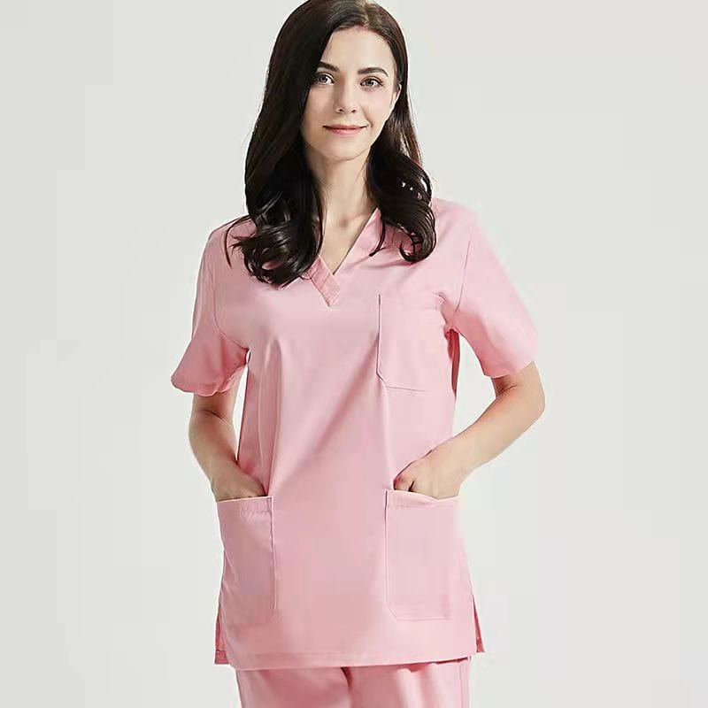 royal blue V neck unisex hospital uniform short sleeve doctor Medical Scrubs suit - SHOWLU FASHION STORE