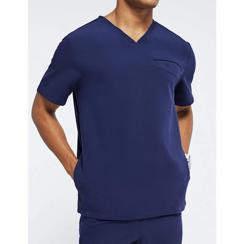 Short Sleeved Beauty Salon Work Clothes Men And Women Uniform Scrubs Uniforms Sets Joggers Reusable Stretchy Medical Scrub Sets - SHOWLU FASHION STORE