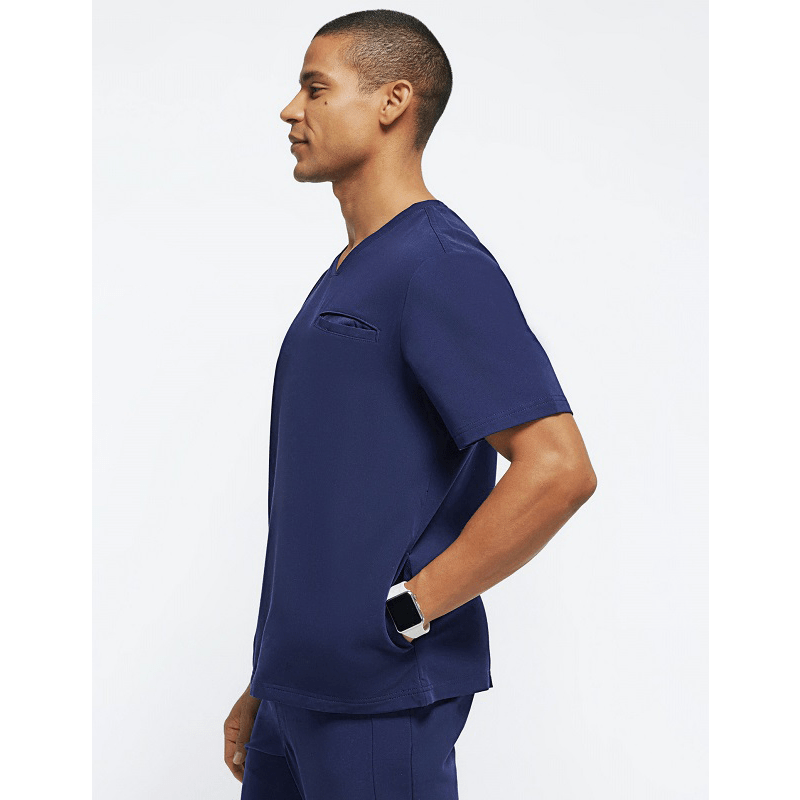 Short Sleeved Beauty Salon Work Clothes Men And Women Uniform Scrubs Uniforms Sets Joggers Reusable Stretchy Medical Scrub Sets - SHOWLU FASHION STORE