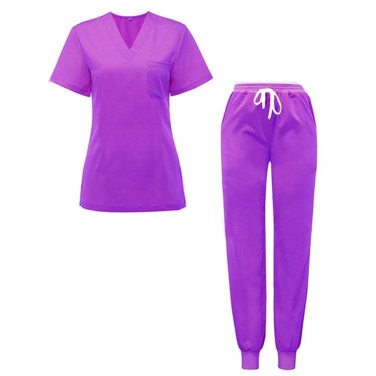 unisex jogger style doctor nurse scrub suit sets medical hospital uniform - SHOWLU FASHION STORE