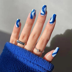 Wholesale Private Label Fingernails Art Square Full Cover French Press On False Nail Tips - SHOWLU FASHION STORE