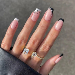 Wholesale Private Label Fingernails Art Square Full Cover French Press On False Nail Tips - SHOWLU FASHION STORE