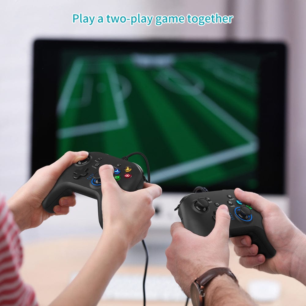 Wired Gaming Controller; Joystick Gamepad with Dual - Vibration PC Game Controller Compatible with PS3; Switch; Windows 10/8/7 PC; Laptop; TV Box; Android Mobile Phones; 6.5 ft USB Cable - SHOWLU FASHION STORE