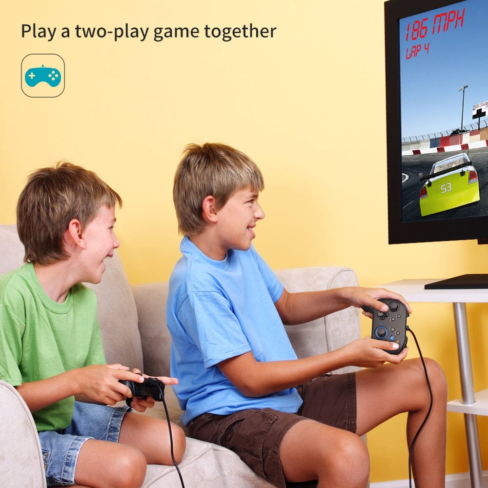 Wired Gaming Controller; Joystick Gamepad with Dual - Vibration PC Game Controller Compatible with PS3; Switch; Windows 10/8/7 PC; Laptop; TV Box; Android Mobile Phones; 6.5 ft USB Cable - SHOWLU FASHION STORE